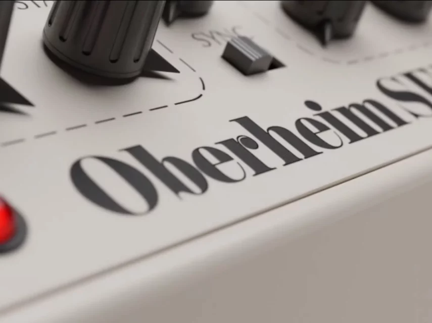Oberheim SEM 3d render zoom on logo